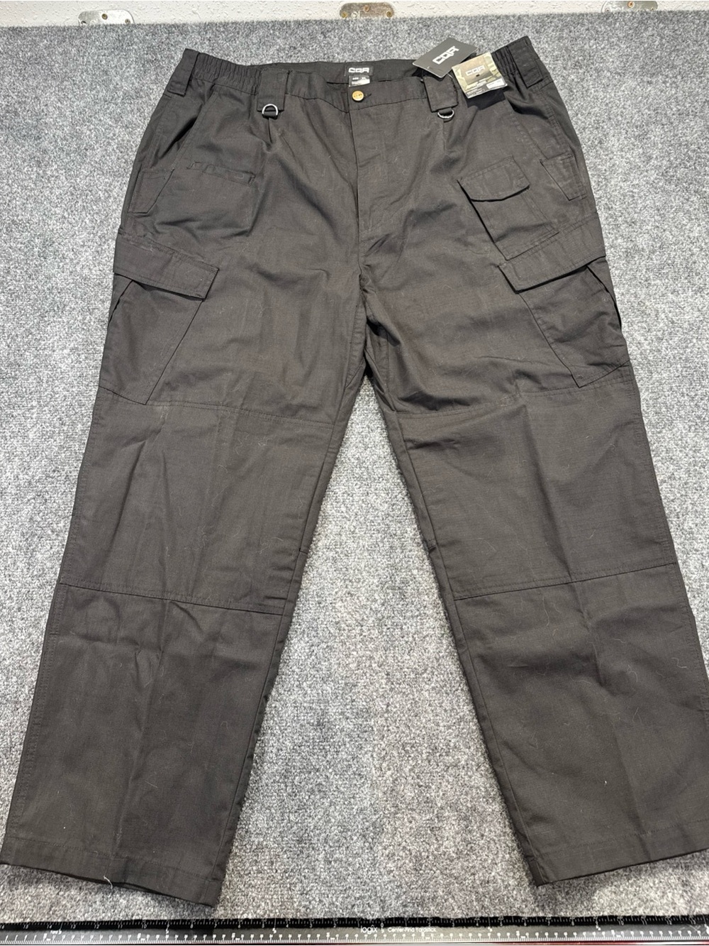 CQR tactical pants men’s 44w x 30 black ripstop work utility hiking NWT